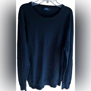 J Crew Large Men’s (Unisex) Black Pullover Crewneck Sweater Wool Blend Cottage